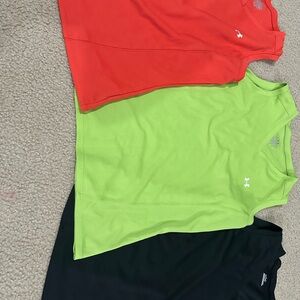 Under Armour Kids Sleeveless Tops - Red, Green, Black
